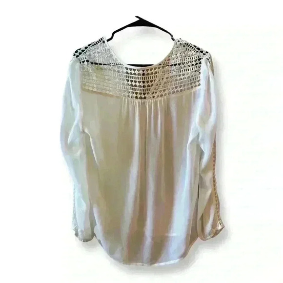 100% Silk Cream Joie Blouse/Top-Size Small - Picture 2 of 11